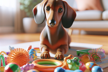 An image illustrating Qué juguetes ayudan a ejercitar la mente de tu Dachshund