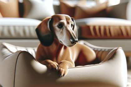 An image illustrating Qué tipo de cama ortopédica necesita un Dachshund viejo