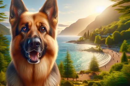 An image illustrating Cómo cuidar el pelaje de tu Pastor Alemán en clima chileno