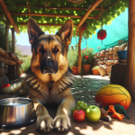 An image illustrating Pastor Alemán y calor cómo protegerlo en verano chileno