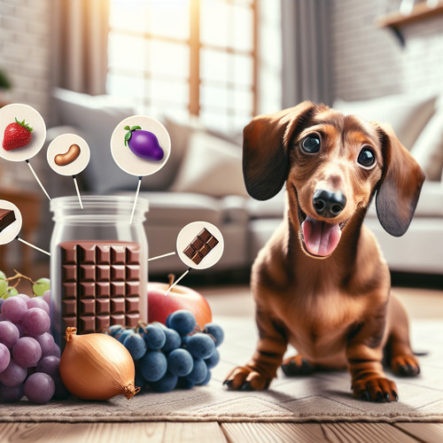 An image illustrating Qué alimentos son tóxicos para un Dachshund