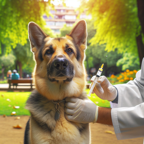 An image illustrating Qué vacunas necesita un Pastor Alemán en Chile