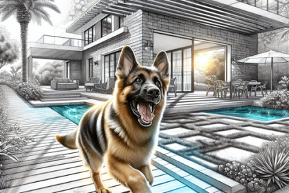 An image illustrating Qué tipo de casa necesita un Pastor Alemán en Chile