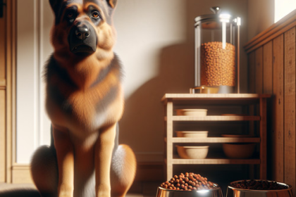 An image illustrating Qué hacer si tu Pastor Alemán no quiere comer