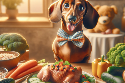 An image illustrating Cómo preparar comida casera saludable para tu Dachshund