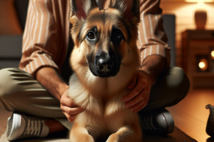 An image illustrating Cómo evitar que tu Pastor Alemán ladre demasiado