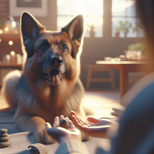 An image illustrating Qué hacer si tu Pastor Alemán sufre ansiedad por separación