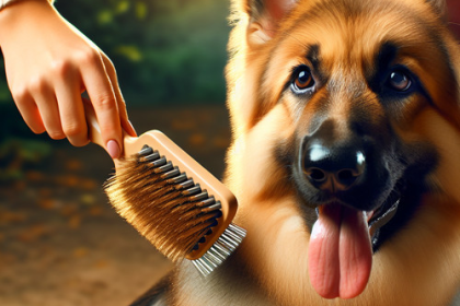 An image illustrating Qué tipo de cepillo usar para un Pastor Alemán