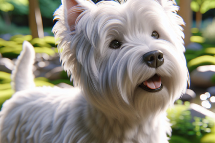 An image illustrating Cómo mantener el pelaje blanco perfecto de tu Westie