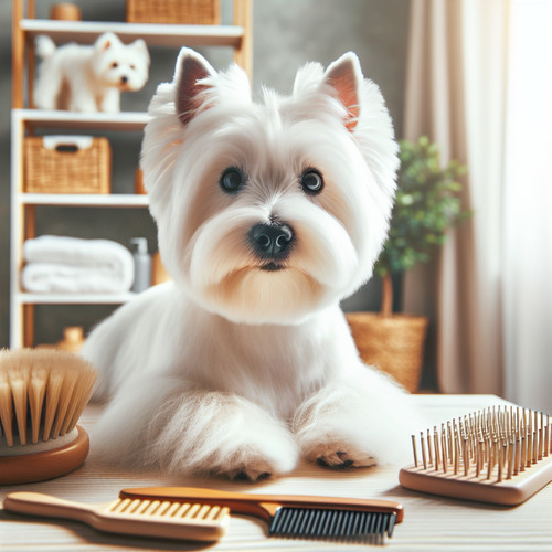 An image illustrating Los mejores cepillos y técnicas para cuidar un Westie
