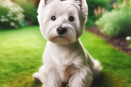 An image illustrating Cómo evitar las manchas en el hocico y patas de un Westie