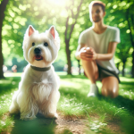 An image illustrating Cómo entrenar a un Westie testarudo sin frustrarte