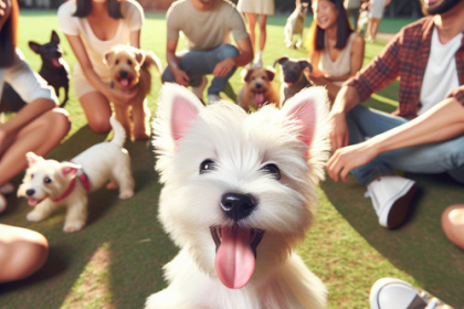 An image illustrating Guía para socializar a tu Westie desde cachorro