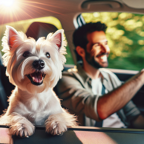 An image illustrating Cómo viajar con tu Westie sin estrés