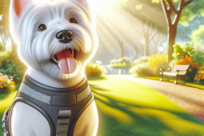 An image illustrating Cómo elegir el mejor arnés para un Westie