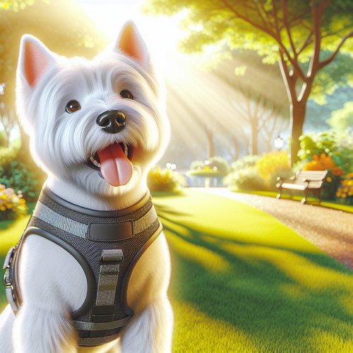 An image illustrating Cómo elegir el mejor arnés para un Westie