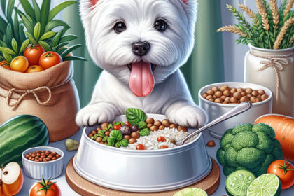 An image illustrating Los mejores piensos y alimentos naturales para Westies