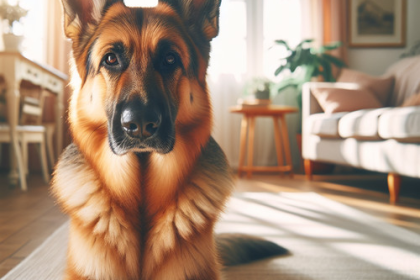 An image illustrating Qué señales indican que tu Pastor Alemán está estresado