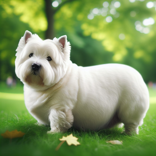 An image illustrating Cómo detectar sobrepeso en un Westie