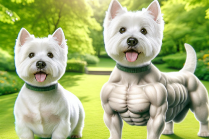 An image illustrating Cómo detectar sobrepeso en un Westie