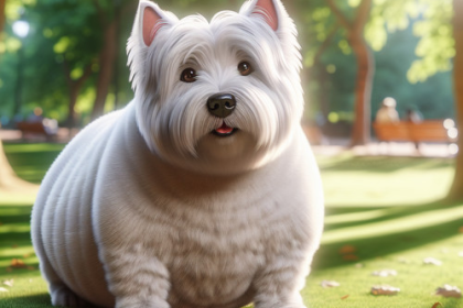An image illustrating Cómo detectar sobrepeso en un Westie