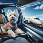An image illustrating Cómo viajar con tu Westie en avión o auto