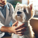 An image illustrating Cómo preparar a tu Westie para una visita al veterinario