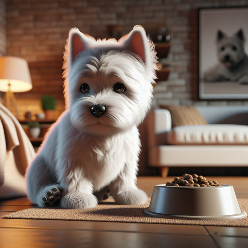 An image illustrating Qué significa si tu Westie no quiere comer