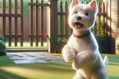 An image illustrating Cómo evitar que tu Westie escape del jardín