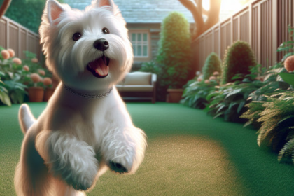 An image illustrating Cómo evitar que tu Westie escape del jardín