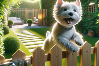 An image illustrating Cómo evitar que tu Westie escape del jardín