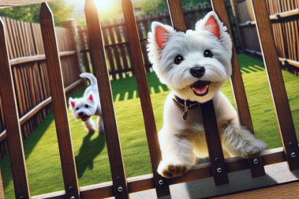 An image illustrating Cómo evitar que tu Westie escape del jardín