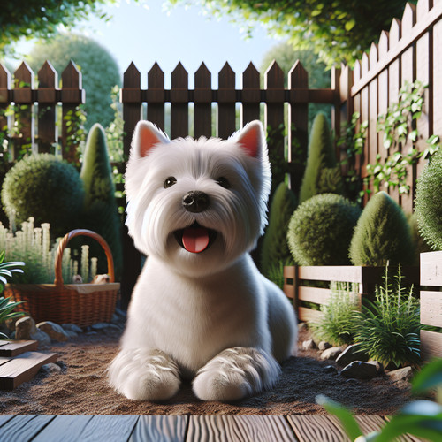 An image illustrating Cómo evitar que tu Westie escape del jardín