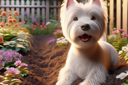 An image illustrating Cómo evitar que tu Westie escape del jardín