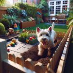An image illustrating Cómo evitar que tu Westie escape del jardín