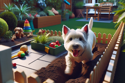 An image illustrating Cómo evitar que tu Westie escape del jardín