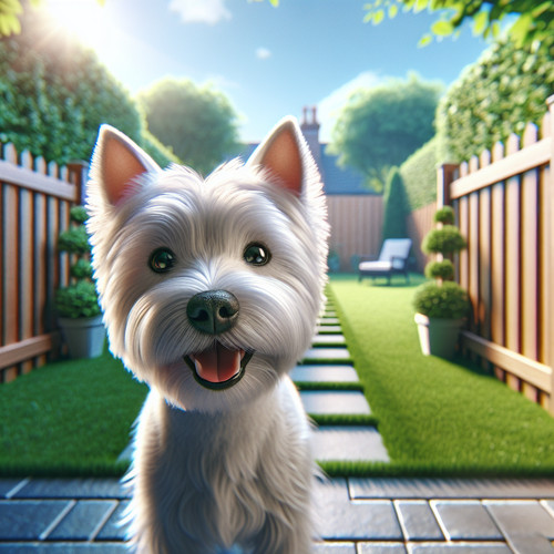 An image illustrating Cómo evitar que tu Westie escape del jardín