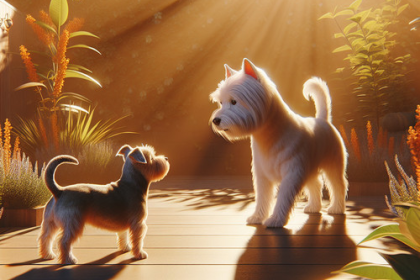 An image illustrating Cómo presentar a tu Westie a otra mascota