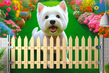 An image illustrating Cómo evitar que tu Westie escape del jardín