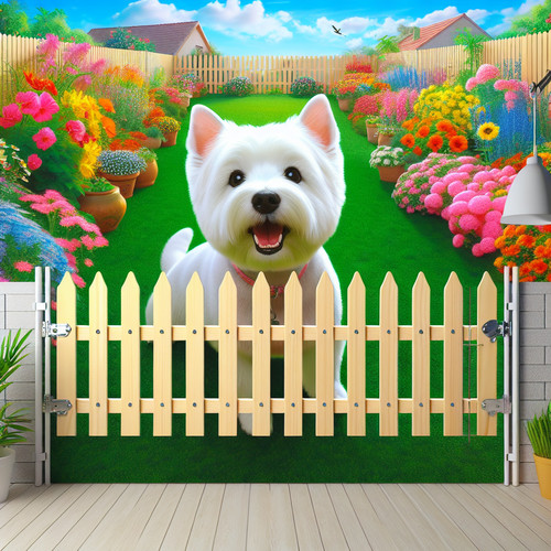 An image illustrating Cómo evitar que tu Westie escape del jardín