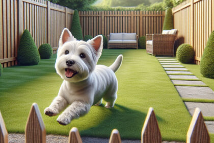 An image illustrating Cómo evitar que tu Westie escape del jardín