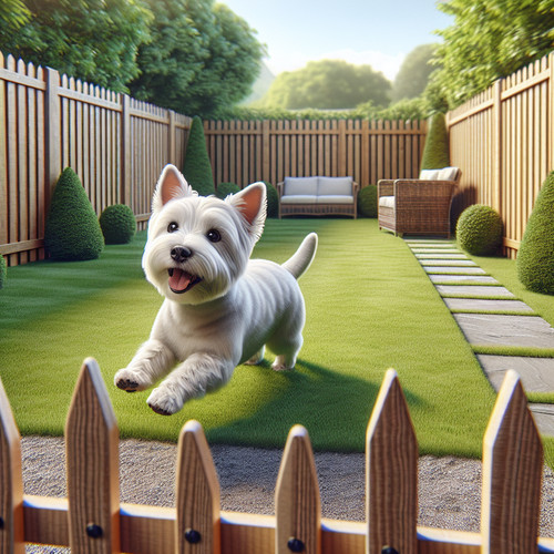 An image illustrating Cómo evitar que tu Westie escape del jardín