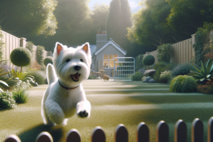 An image illustrating Cómo evitar que tu Westie escape del jardín