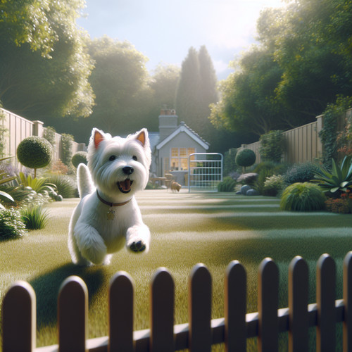 An image illustrating Cómo evitar que tu Westie escape del jardín