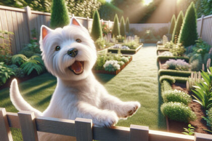An image illustrating Cómo evitar que tu Westie escape del jardín