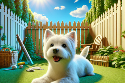 An image illustrating Cómo evitar que tu Westie escape del jardín