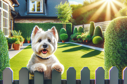 An image illustrating Cómo evitar que tu Westie escape del jardín