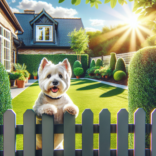An image illustrating Cómo evitar que tu Westie escape del jardín