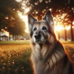 An image illustrating Cómo detectar signos de envejecimiento en un Pastor Alemán