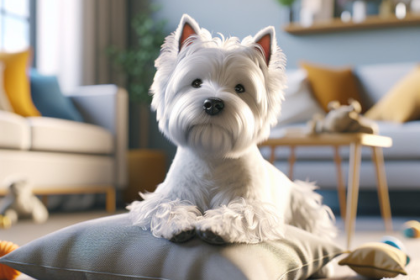 An image illustrating Cómo entrenar a tu Westie para quedarse solo